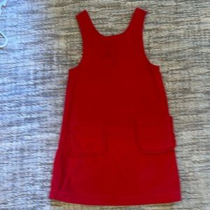 Mini Boden corduroy red dress size 10-12 y girls